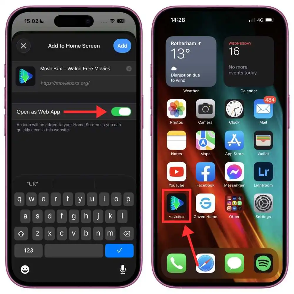 How to Use MovieBox Web on iPhone