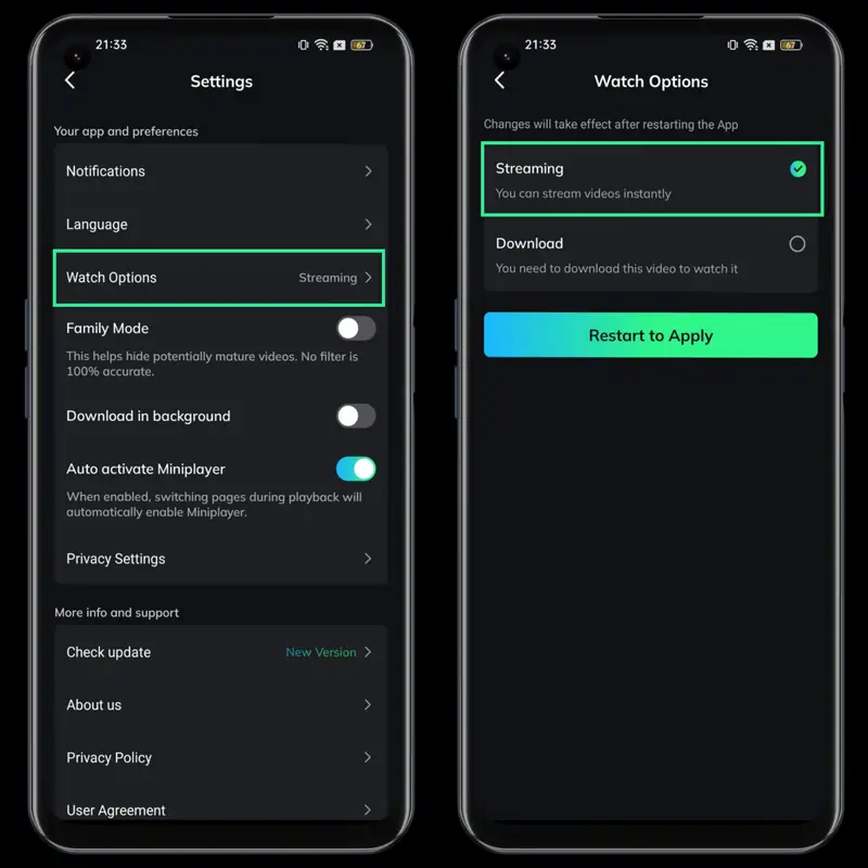 Unlock Full HD Streaming Mode on MovieBox